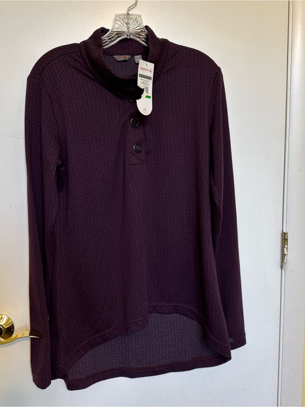Merrell Indira Snap Placket Sweater In Bourbon/Equinox! Size Large! NWT!